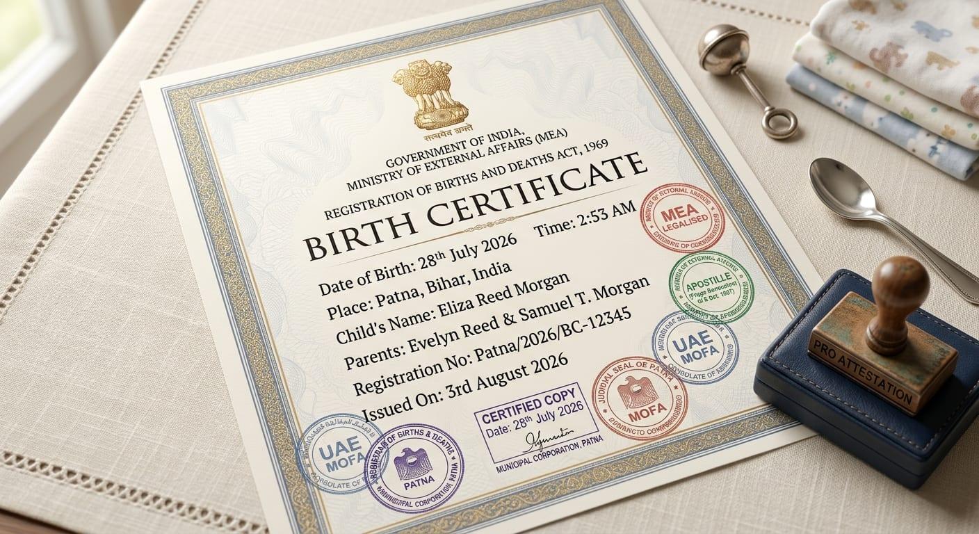Birth Certificate Attestation & Apostille Attestation & Legalization Services