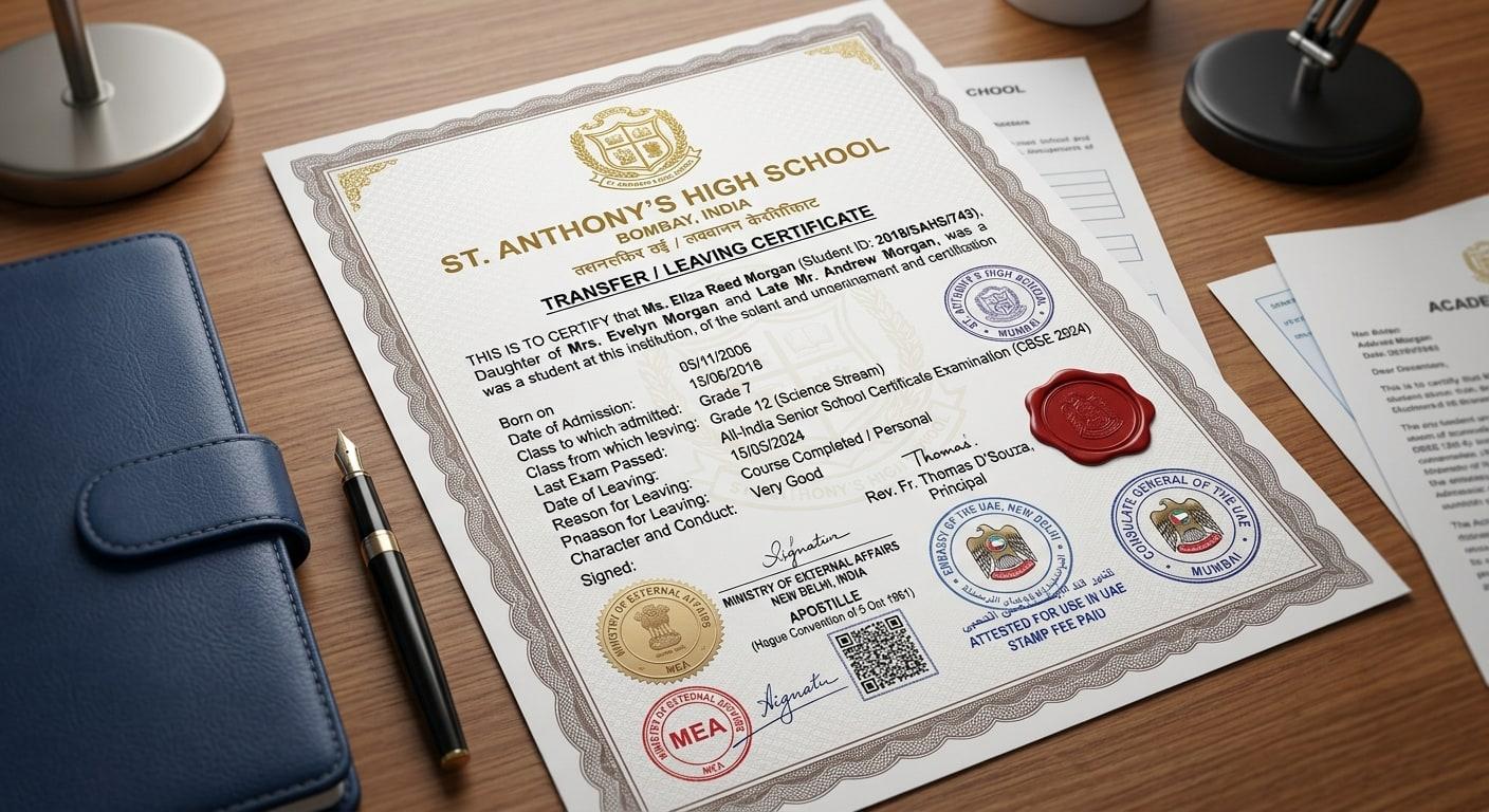 School and College Guide: Transfer Certificate (TC) Apostille and Attestation Attestation & Legalization Services