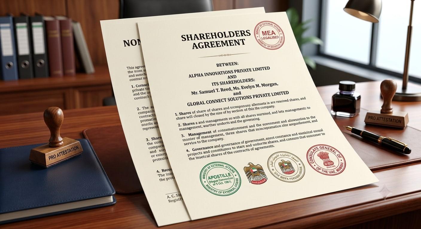 Company Agreements Attestation & Apostille Attestation & Legalization Services
